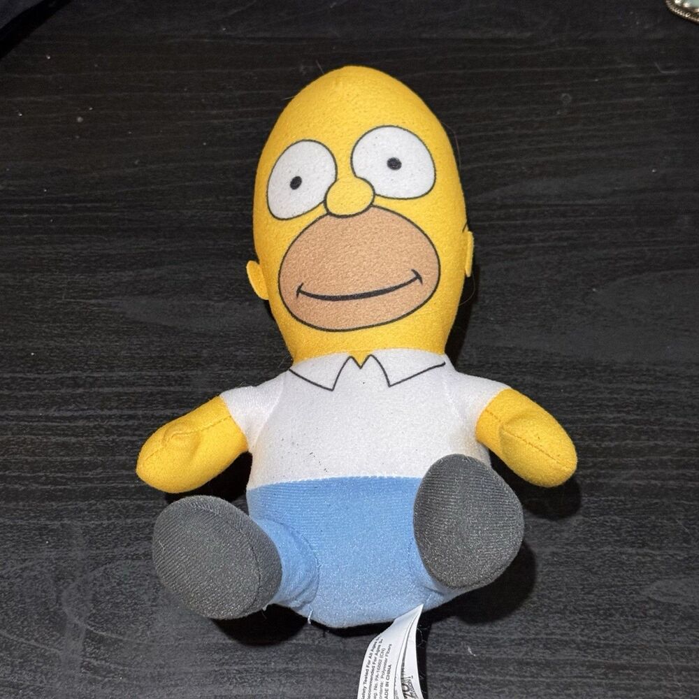 The Simpsons Homer Simpson Plush 8”Licensed Toy Factory Stuffed Doll